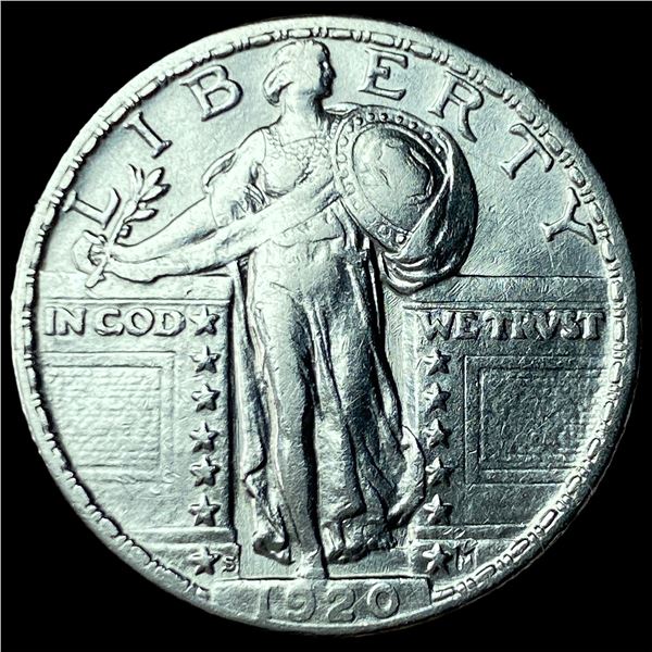 1920-S Silver Standing Liberty Quarter CLOSELY UNCIRCULATED