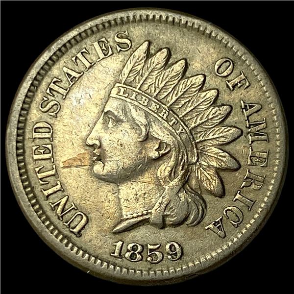 1859 Copper-Nickel Indian Head Cent NEARLY UNCIRCULATED