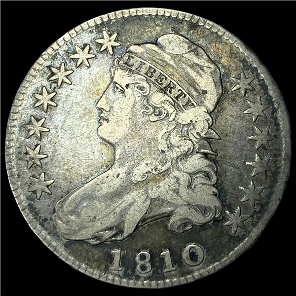 1810 Capped Bust Half Dollar LIGHTLY CIRCULATED