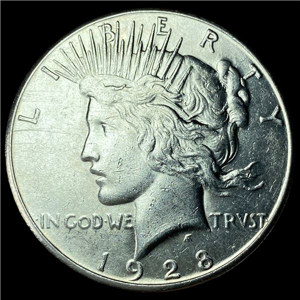 1928-S Silver Peace Dollar CLOSELY UNCIRCULATED