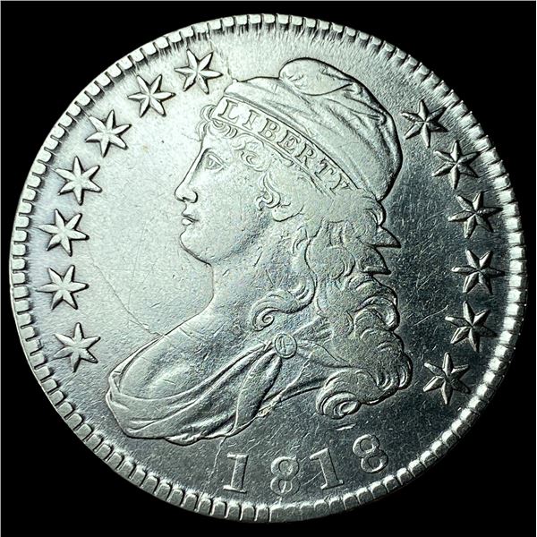 1818 Capped Bust Half Dollar CLOSELY UNCIRCULATED