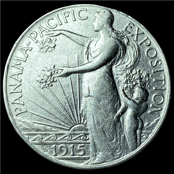 1915-S Silver Panama-Pacific Half Dollar CLOSELY UNCIRCULATED