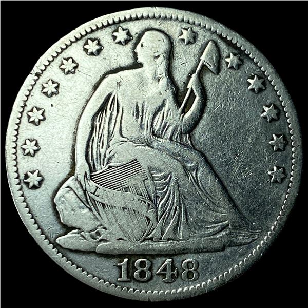 1848-O Silver Half Dollar NEARLY UNCIRCULATED