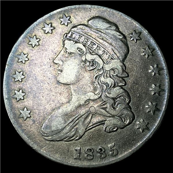 1835 Capped Bust Half Dollar NEARLY UNCIRCULATED