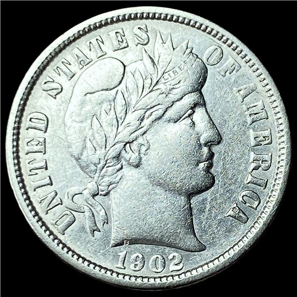 1902-O Silver Barber Dime CLOSELY UNCIRCULATED