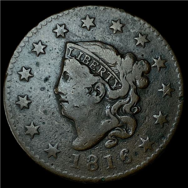 1816 Coronet Head Large Cent LIGHTLY CIRCULATED