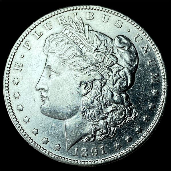 1891-S Silver Morgan Dollar CHOICE AU