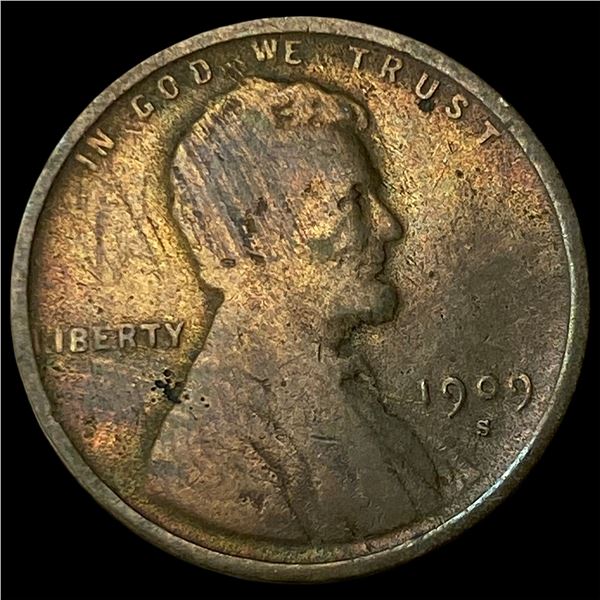 1909-S Lincoln Wheat Cent NICELY CIRCULATED