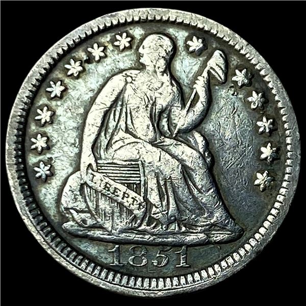 1851 Silver Half Dime LIGHTLY CIRCULATED
