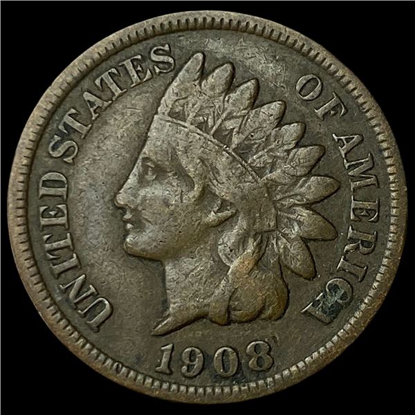 1908-S Indian Head Cent LIGHTLY CIRCULATED