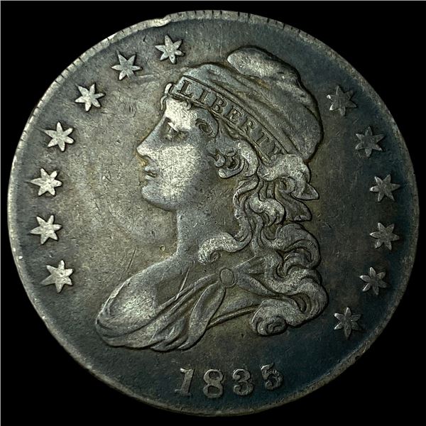 1835 Capped Bust Half Dollar NEARLY UNCIRCULATED