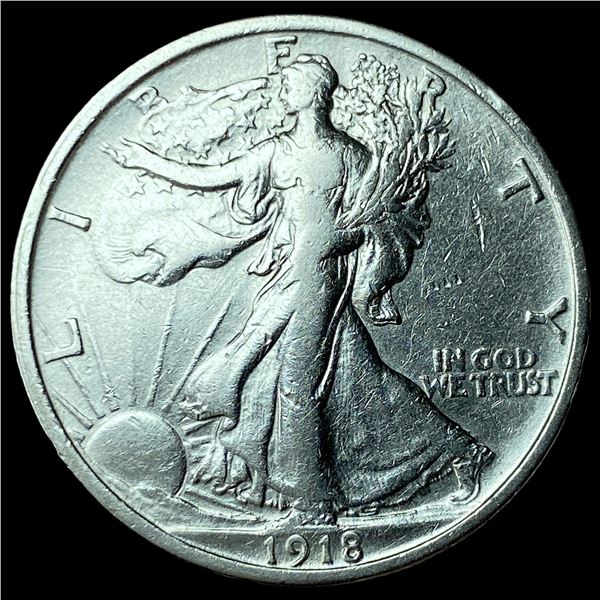 1918 Walking Liberty Half Dollar CLOSELY UNCIRCULATED