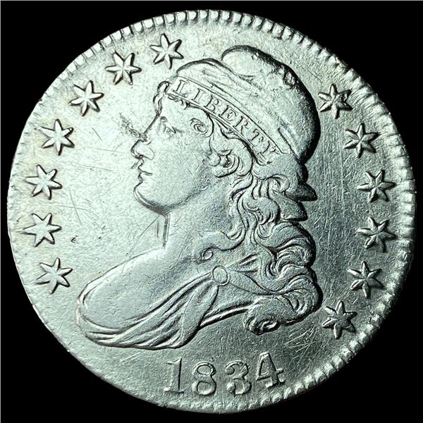 1834 Silver Capped Bust Half Dollar CLOSELY UNCIRCULATED