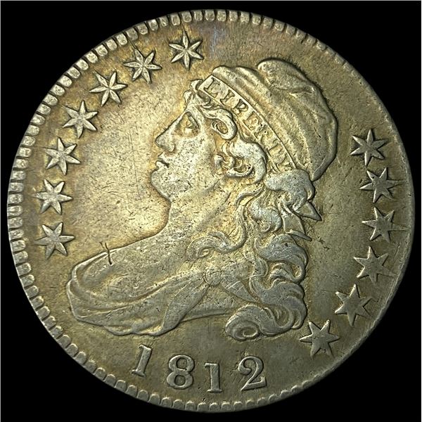 1812 Capped Bust Half Dollar CLOSELY UNCIRCULATED