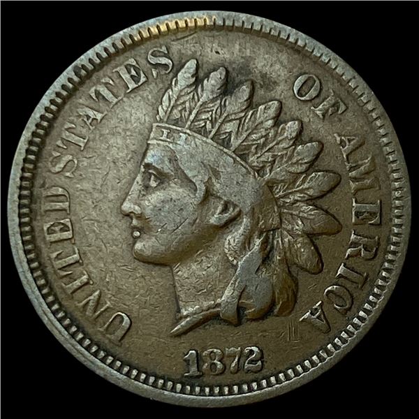 1872 Indian Head Cent LIGHTLY CIRCULATED