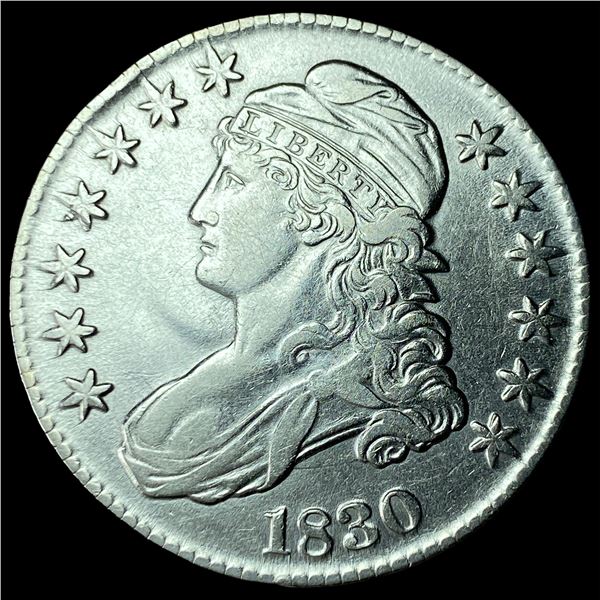 1830 Capped Bust Half Dollar CHOICE AU
