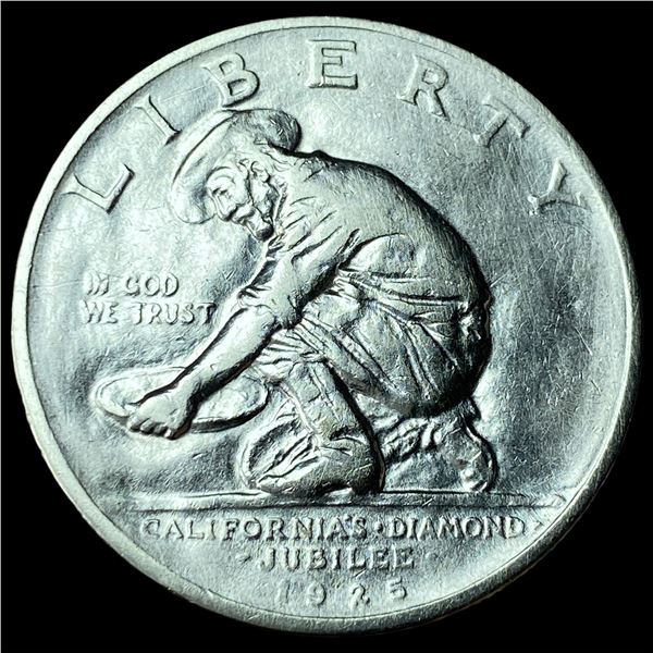 1925-S Silver California Diamond Jubilee Half Dollar UNCIRCULATED