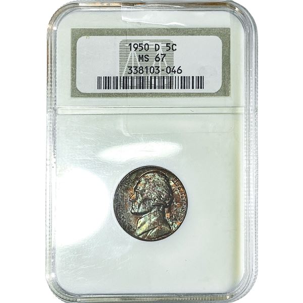 1950-D Jefferson Nickel NGC MS67