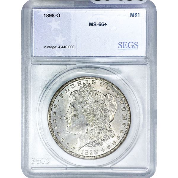 1898-O Morgan Silver Dollar SEGS MS66+