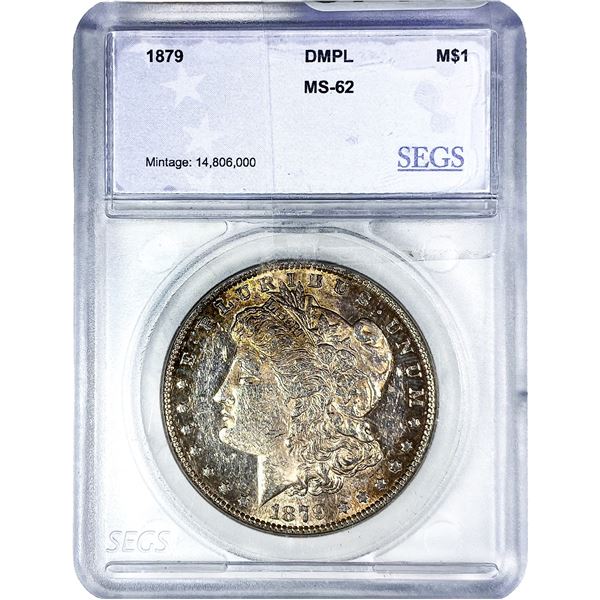 1879 Morgan Silver Dollar SEGS MS62