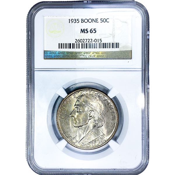 1935 Boone Half Dollar NGC MS65