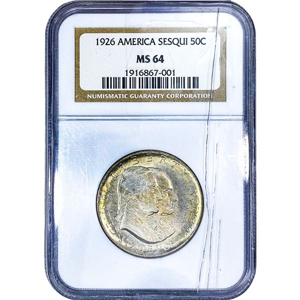 1926 Sesquicentennial Half Dollar NGC MS64