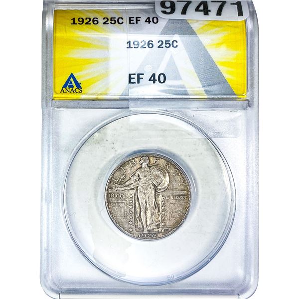 1926 Standing Liberty Quarter ANACS EF40