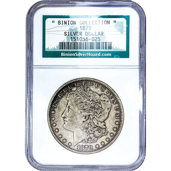 1879 Morgan Silver Dollar NGC  "Binion Collection"