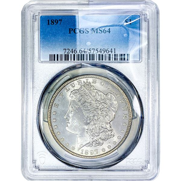 1897 Morgan Silver Dollar PCGS MS64