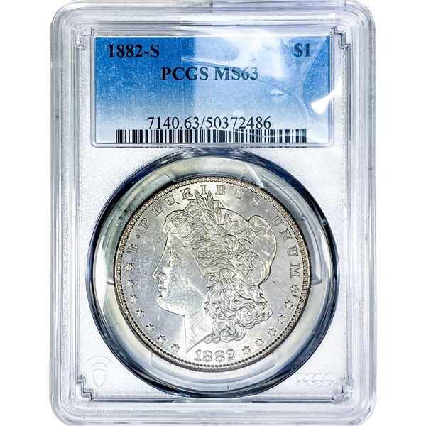 1882-S Morgan Silver Dollar PCGS MS63