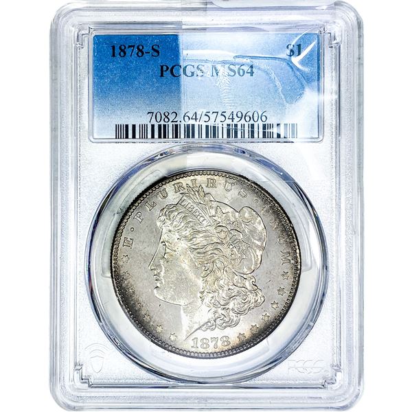 1878-S Morgan Silver Dollar PCGS MS64