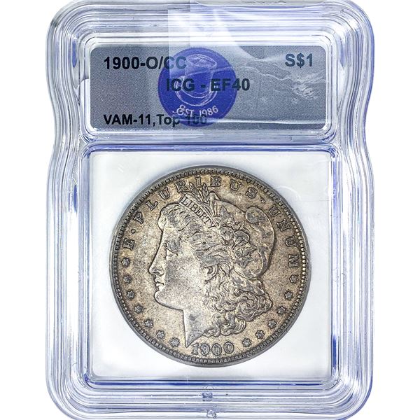 1900-O/CC Morgan Silver Dollar ICG EF40