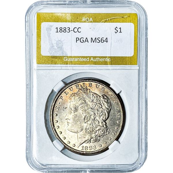 1883-CC Morgan Silver Dollar PGA MS64