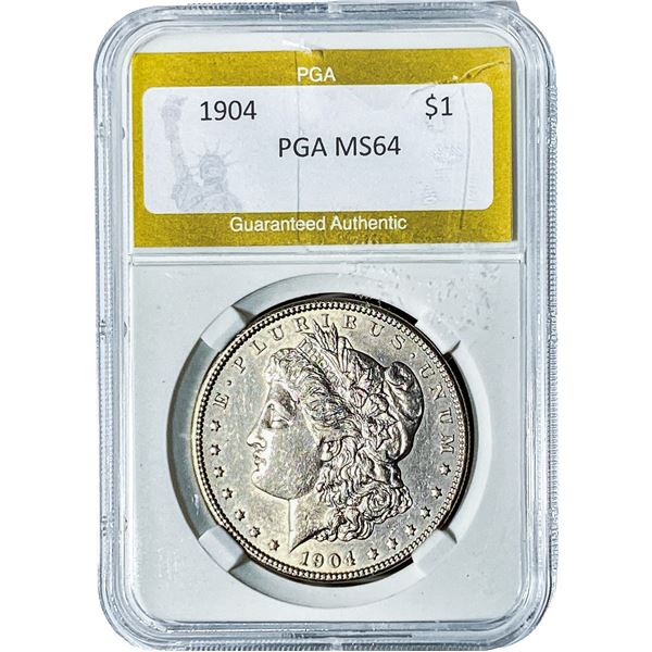 1904 Morgan Silver Dollar PGA MS64