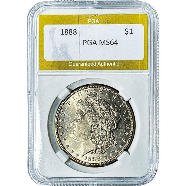 1888 Morgan Silver Dollar PGA MS64