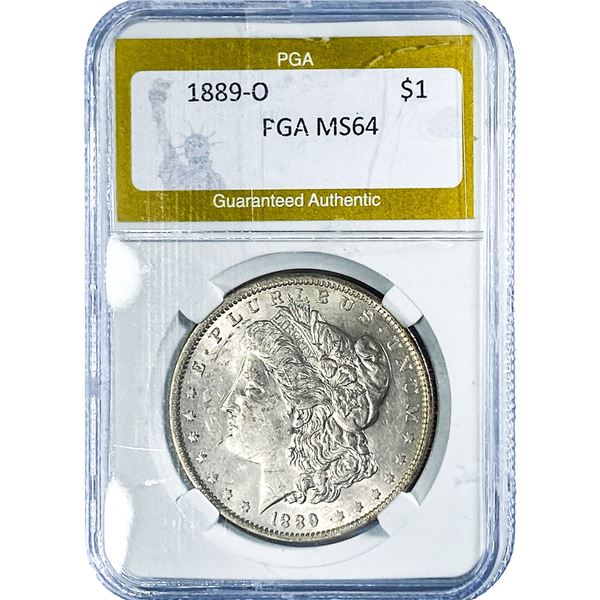 1889-O Morgan Silver Dollar PGA MS64