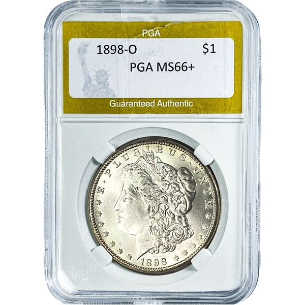 1898-O Morgan Silver Dollar PGA MS66+