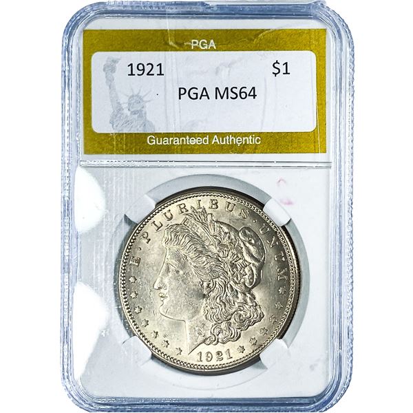 1921 Morgan Silver Dollar PGA MS64