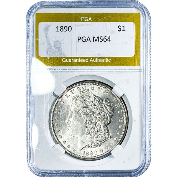 1890 Morgan Silver Dollar PGA MS64
