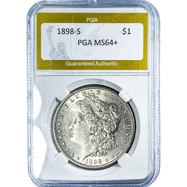 1898-S Morgan Silver Dollar PGA MS64+