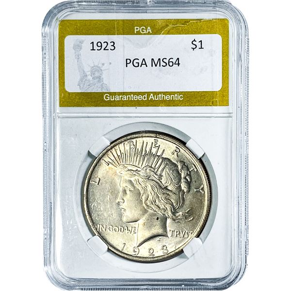 1923 Silver Peace Dollar PGA MS64