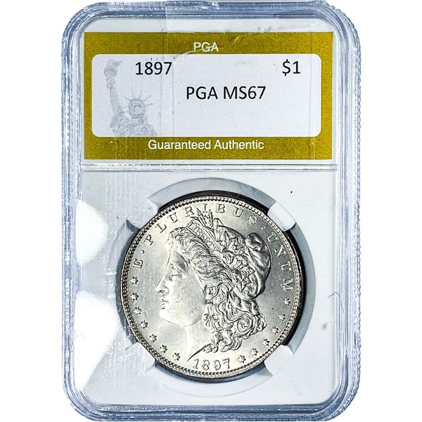 1897 Morgan Silver Dollar PGA MS67