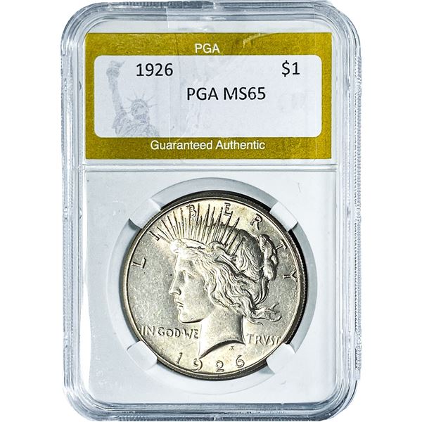 1926 Silver Peace Dollar PGA MS65