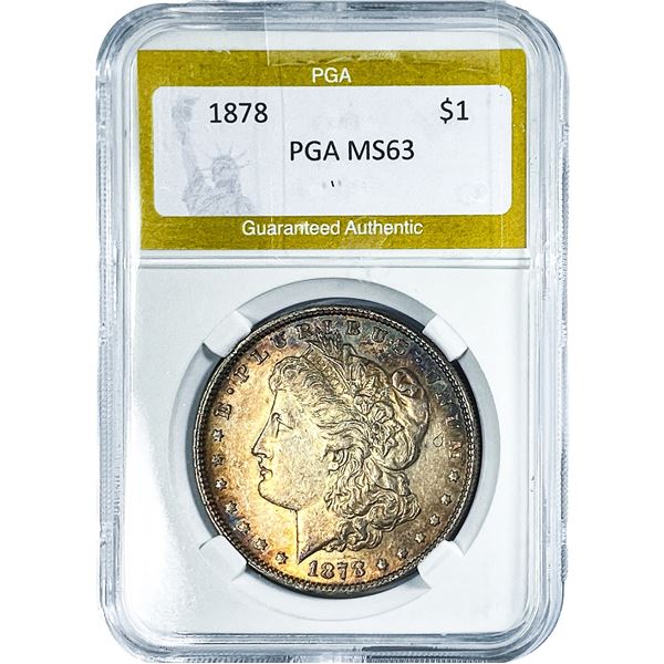 1878 Morgan Silver Dollar PGA MS63