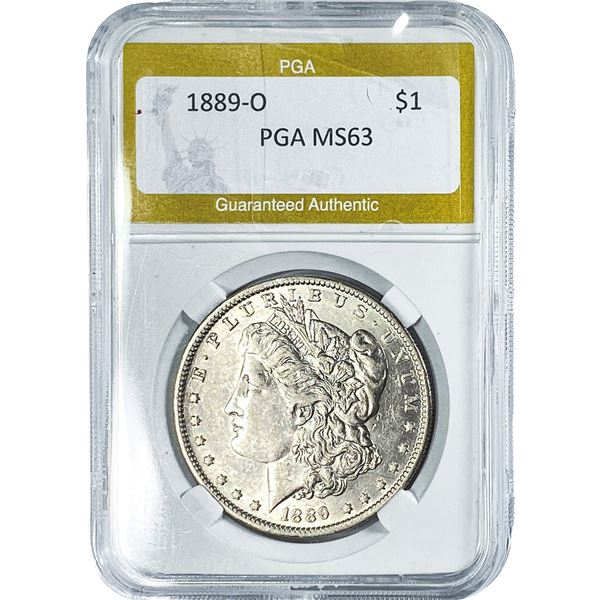 1889-O Morgan Silver Dollar PGA MS63