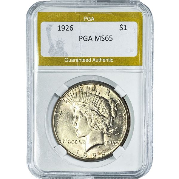 1926 Silver Peace Dollar PGA MS65