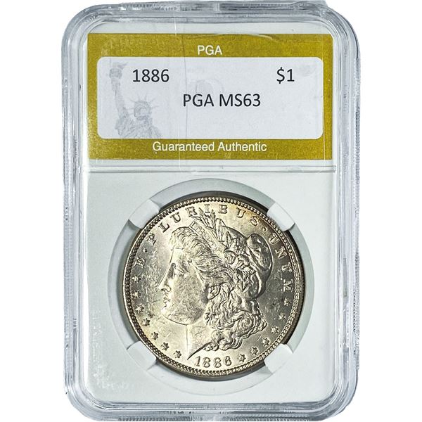 1886 Morgan Silver Dollar PGA MS63