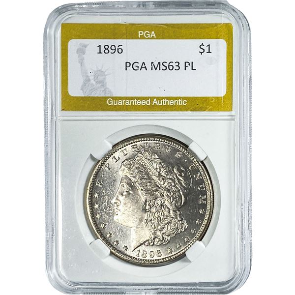 1896 Morgan Silver Dollar PGA MS63 PL