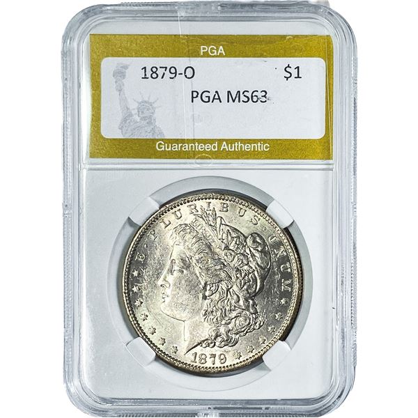 1879-O Morgan Silver Dollar PGA MS63