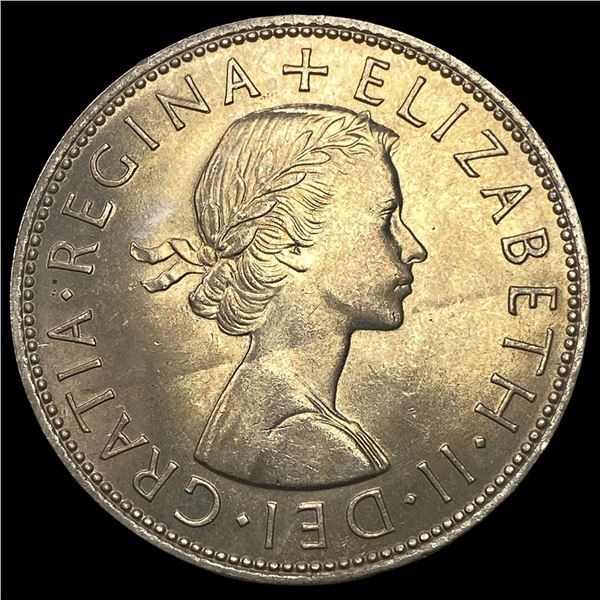 1963 Great Britain Copper Nickel Half Crown